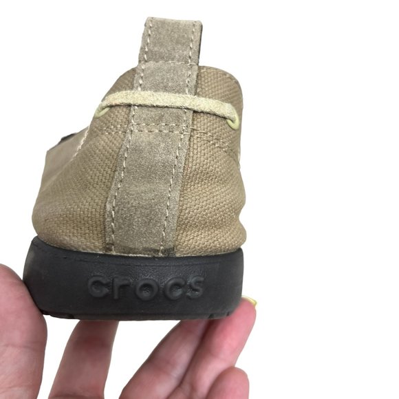 Crocs Walu Slip On Canvas Loafers men's size 12 - Picture 5 of 10